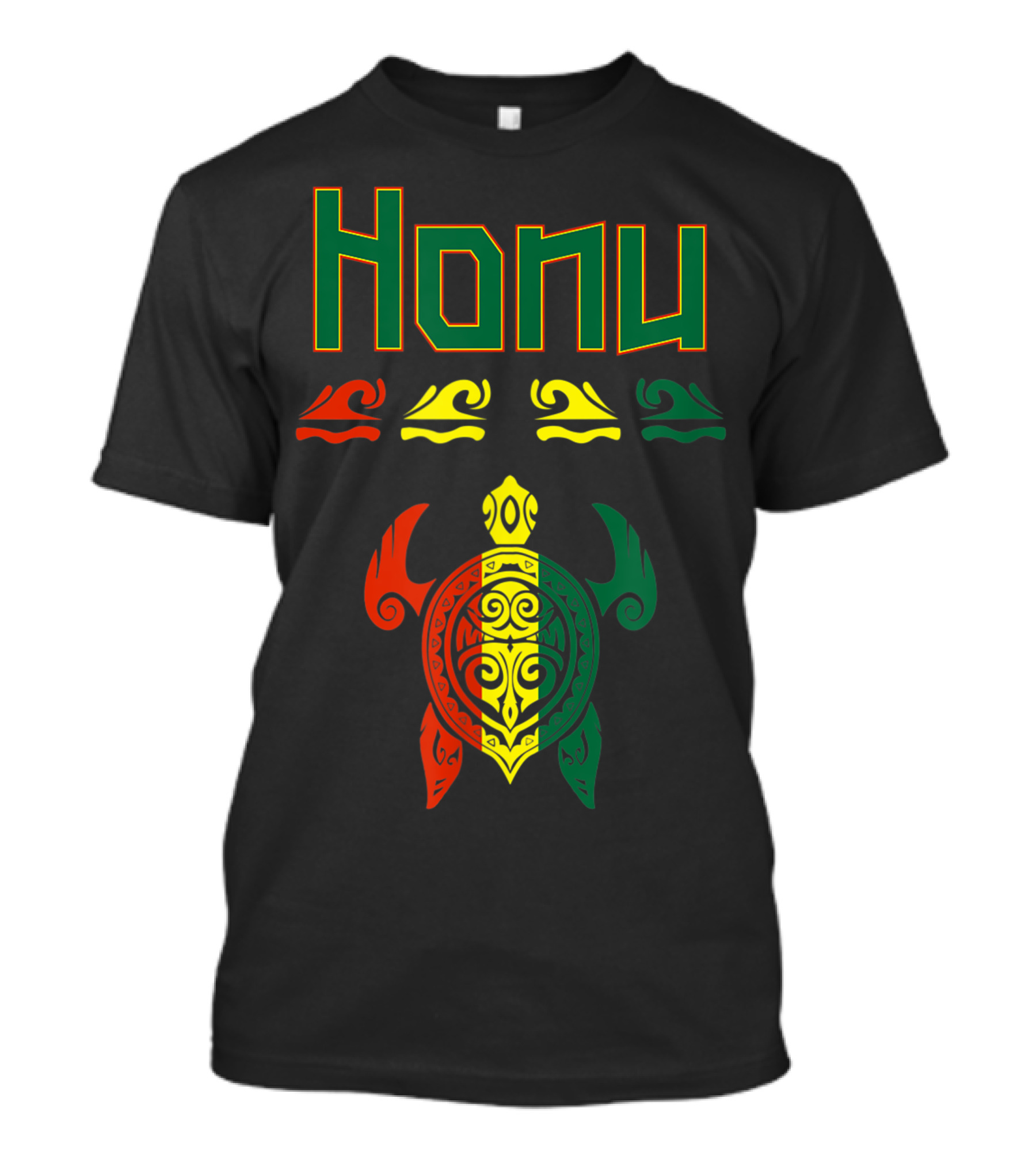 Honu Men's Reggae Polynesian Sea Turtle For Island Lovers T-Shirt