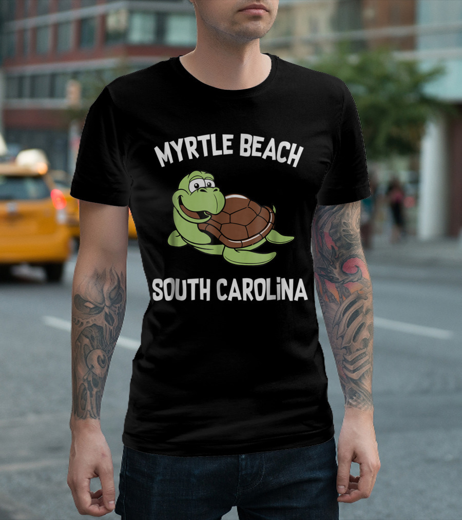 Myrtle Beach South Carolina Happy Sea Turtle T-Shirt
