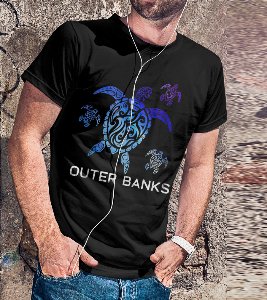 Outer Banks North Carolina Sea Turtle Holiday Vacation T-Shirt