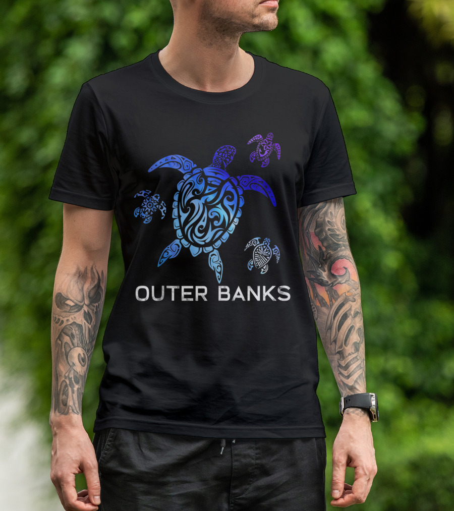 Outer Banks North Carolina Sea Turtle Holiday Vacation T-Shirt
