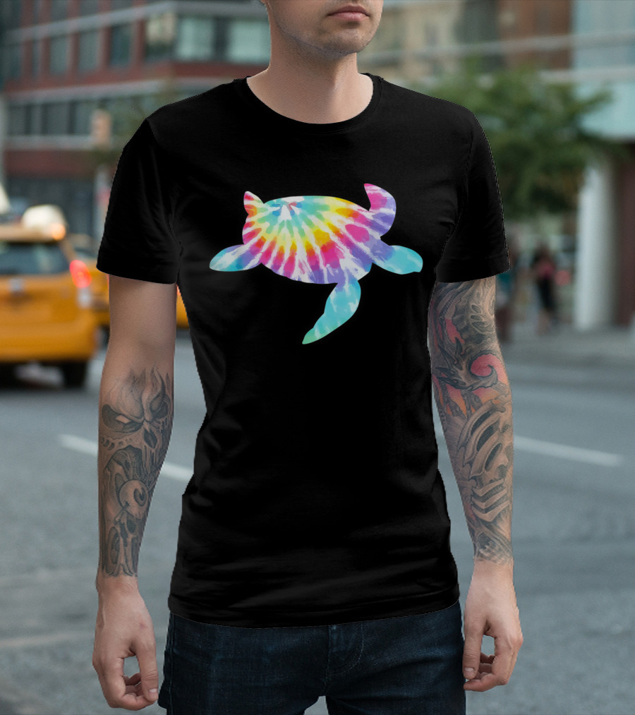 Tie Dye Turtle Rainbow T-Shirt