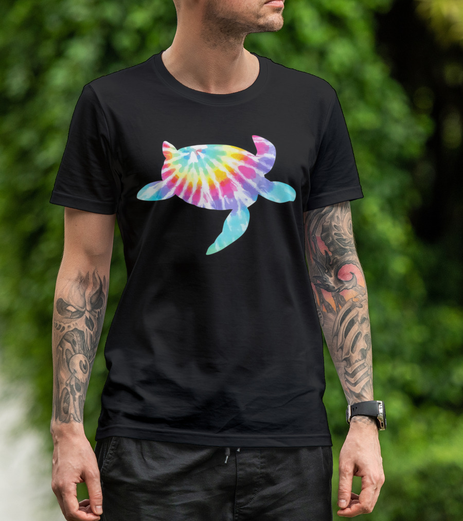 Tie Dye Turtle Rainbow T-Shirt