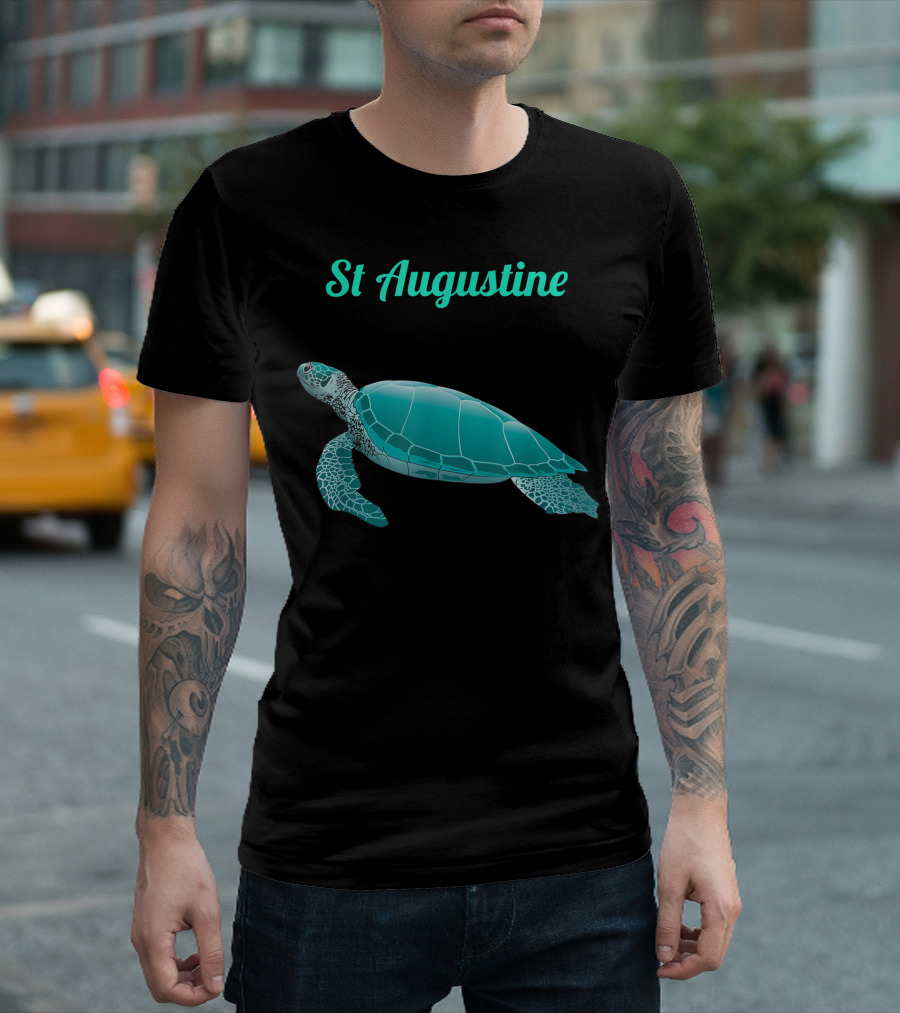 St Augustine Sea Turtle Aquatic Wildlife T-Shirt