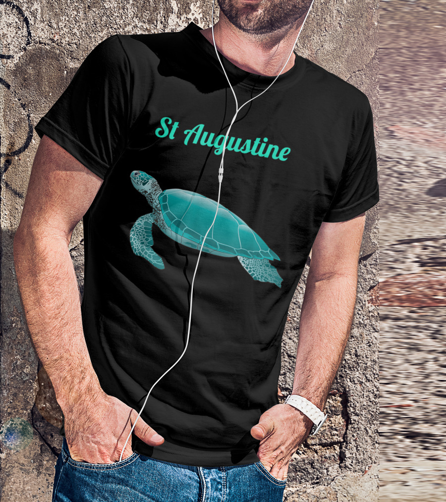 St Augustine Sea Turtle Aquatic Wildlife T-Shirt