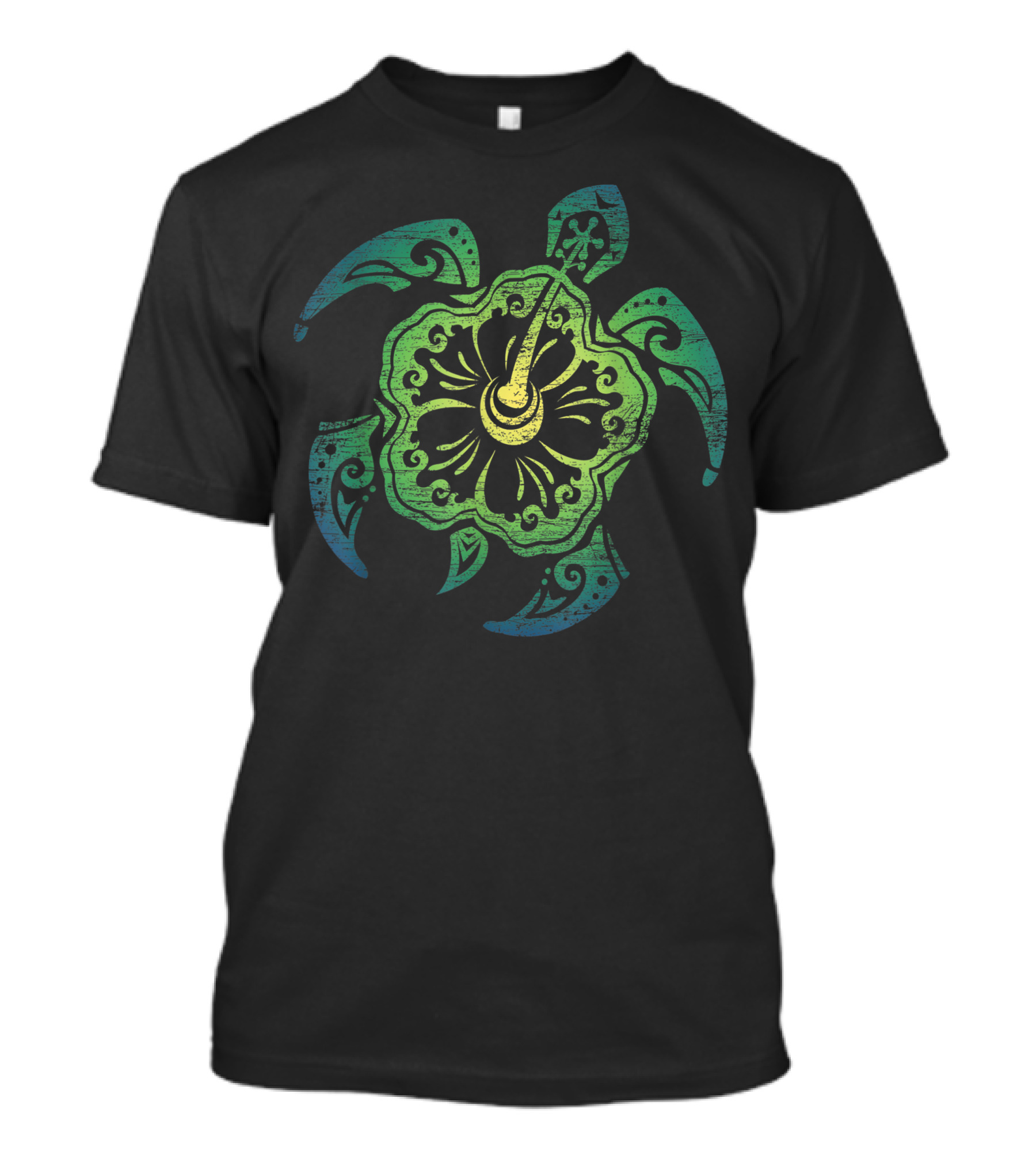 Tropic Flower Turtle Sea Animal Lover 8C T-Shirt