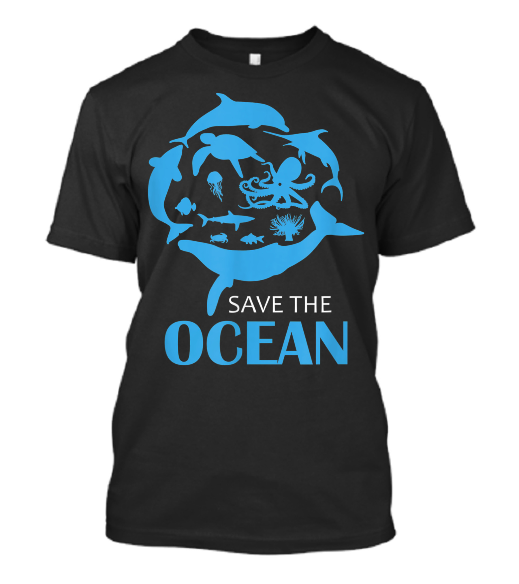 Save The Ocean Ocean Life Marine Wildlife Conservation T-Shirt