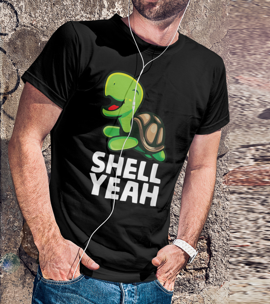 Shell Yeah Turtle Pun Cute Animal T-Shirt