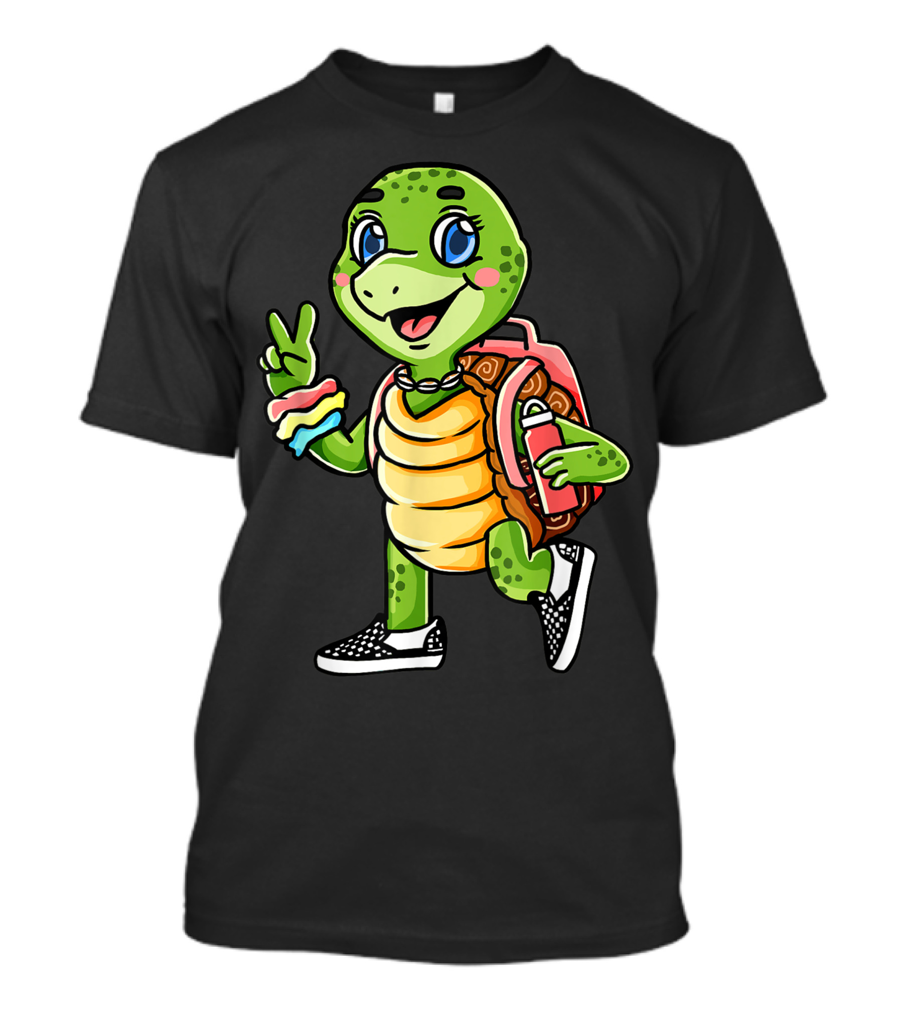 Sksksk And I Oop Cute Turtle With Backpack And Bracelets T-Shirt