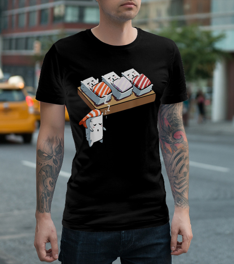 Sleep Walking Sushi Kawaii Japanese Tasty Dream Japan Lover T-Shirt