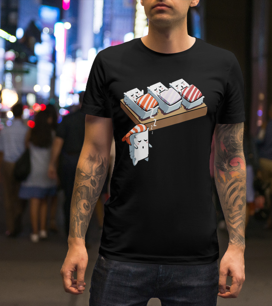 Sleep Walking Sushi Kawaii Japanese Tasty Dream Japan Lover T-Shirt
