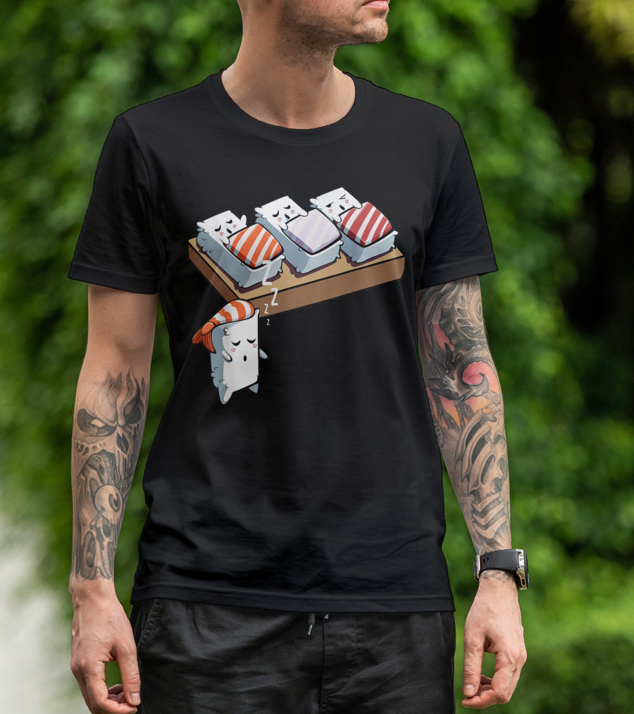 Sleep Walking Sushi Kawaii Japanese Tasty Dream Japan Lover T-Shirt