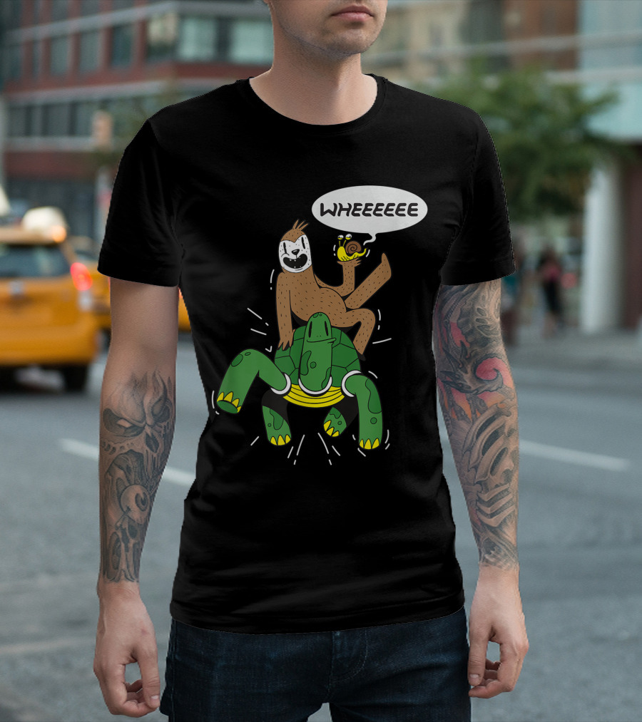 Sloth Snail Turtle Wheeeeee Adventure Ku T-Shirt