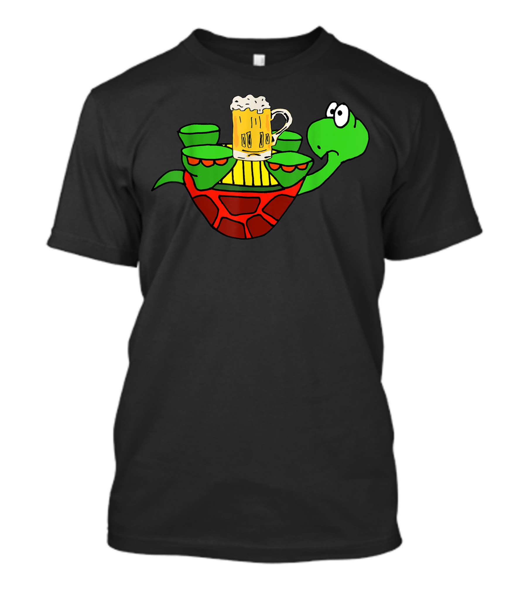 Smileteesa Upside Down Turtle Balancing Beer Mug T-Shirt