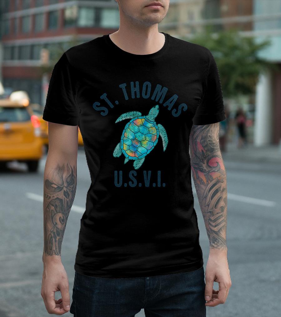 St Thomas U.S.V.I. Sea Turtle T-Shirt