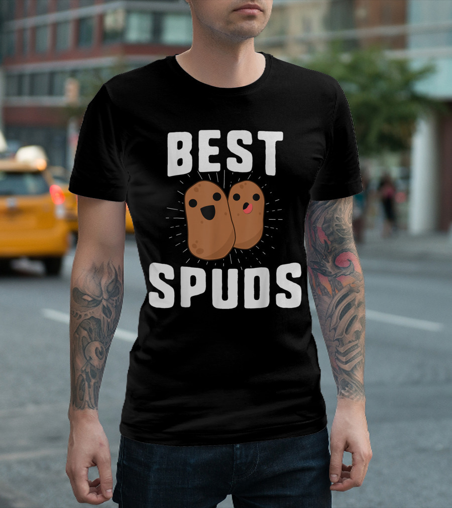 Best Spuds Potato Friend Team Food Humor T-Shirt