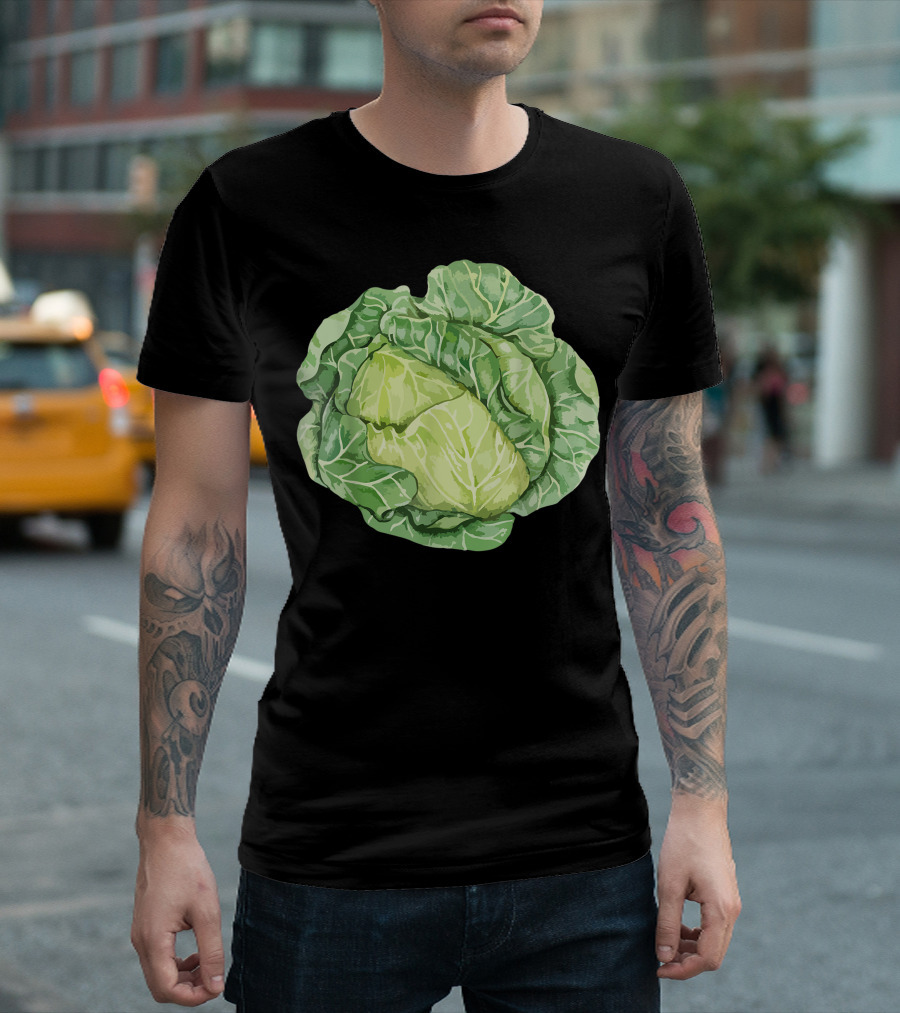 Cabbage Halloween Vegan Vegetarian Group Costume Salad T-Shirt
