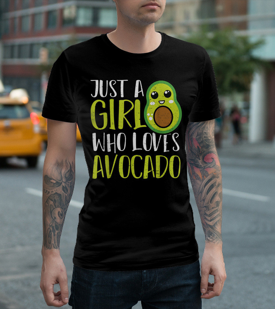 Just A Girl Who Loves Avocado Cute Guacamole T-Shirt
