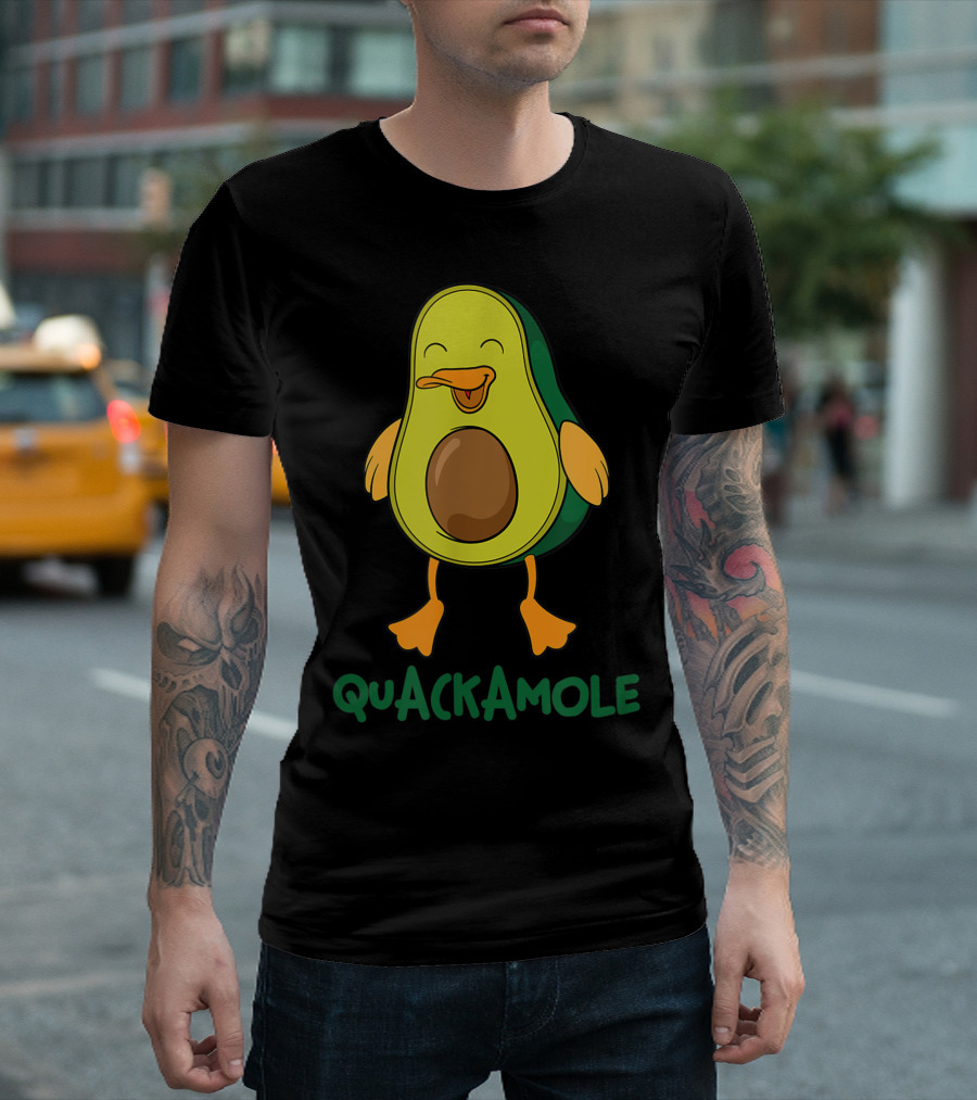 Quackamole Avocado Duck Costume Vegan Guacamole T-Shirt