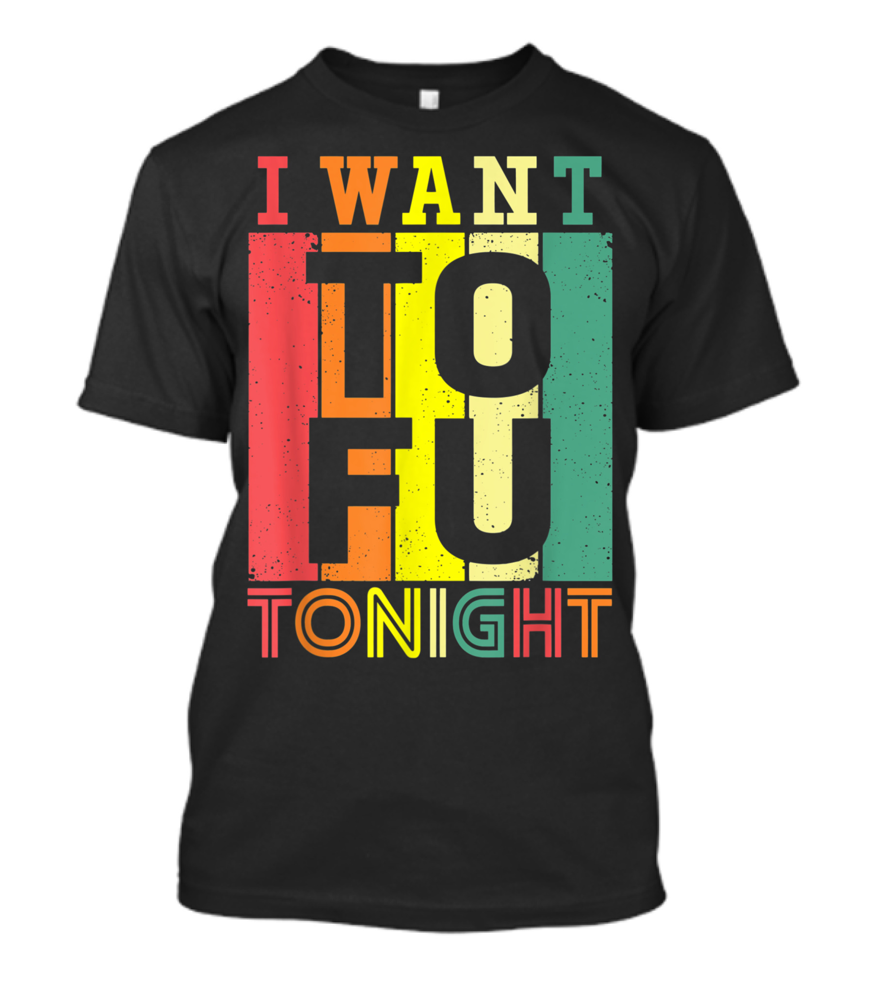 I Want Tofu Tonight Vegetarian Diet Vegan Rainbow Stripes T-Shirt