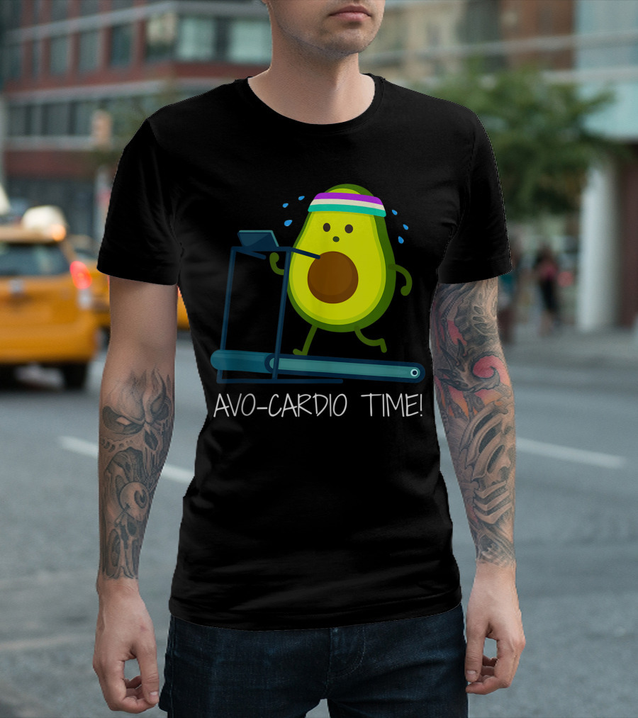 Avo-Cardio Time Avocado Fitness 00 T-Shirt