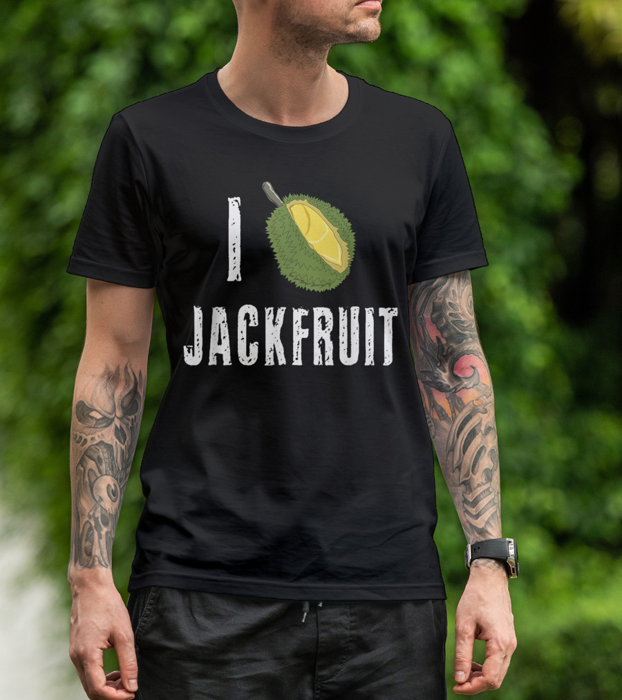 I Love Jackfruit Vegan Vegetarian Jack Fruit Plant Food Diet Keto T-Shirt