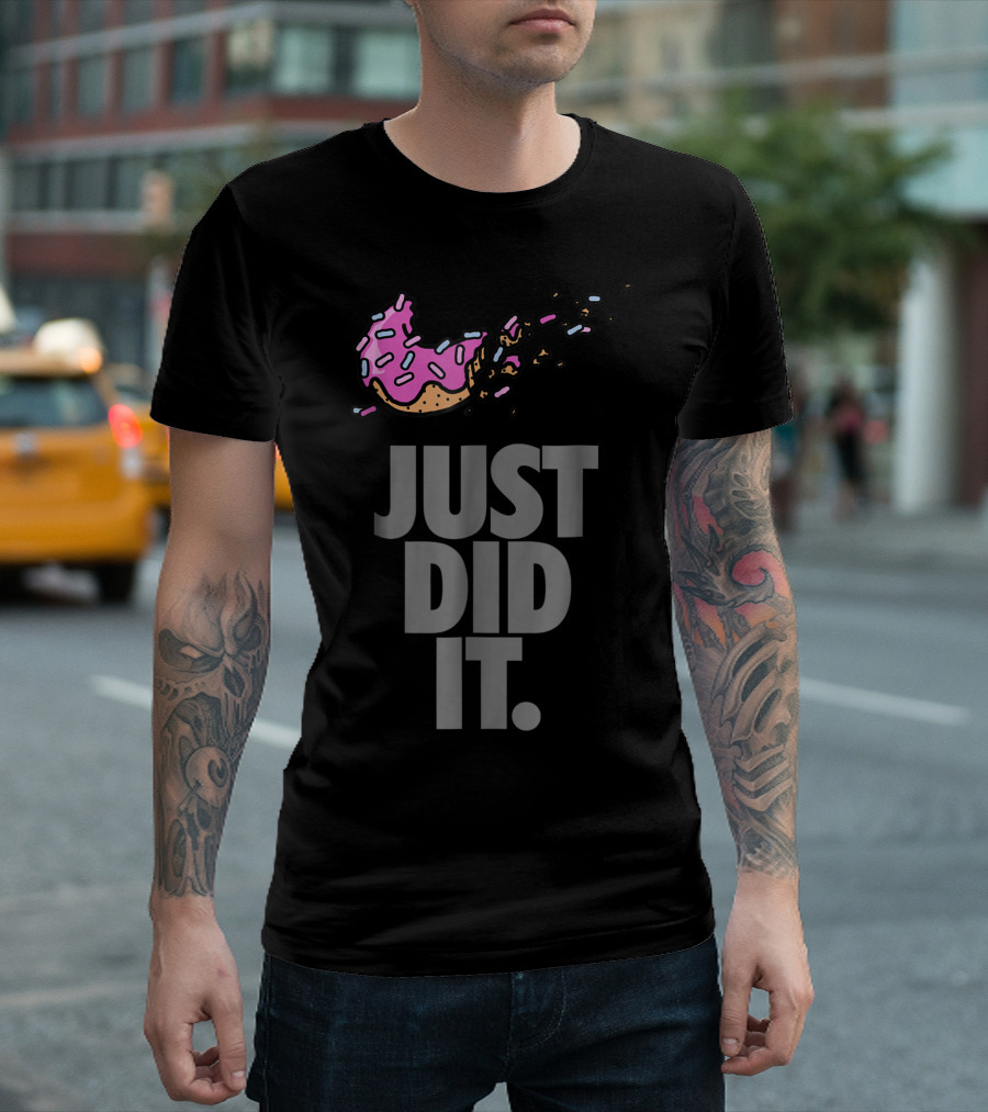 Just Did It Pink Donut Bite T-Shirt