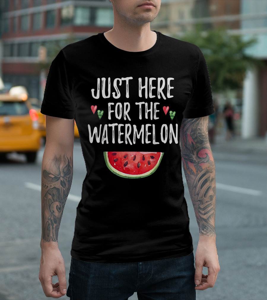 Just Here For The Watermelon Cute Fruit Lover T-Shirt