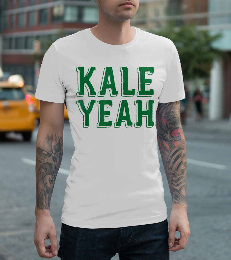 Kale Yeah Vegetarian Vegan Christmas Dad T-Shirt