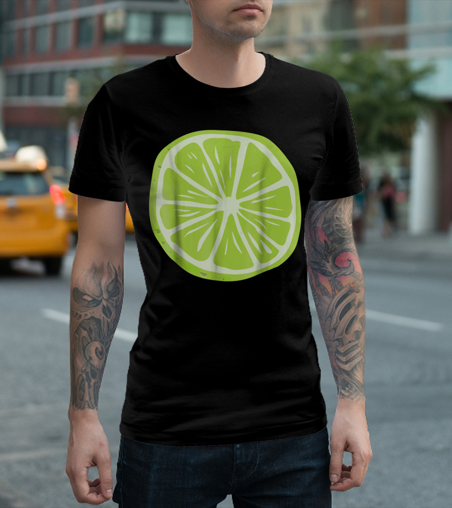 Lime Halloween Costume Fruit Salad Couples Ga Slice T-Shirt