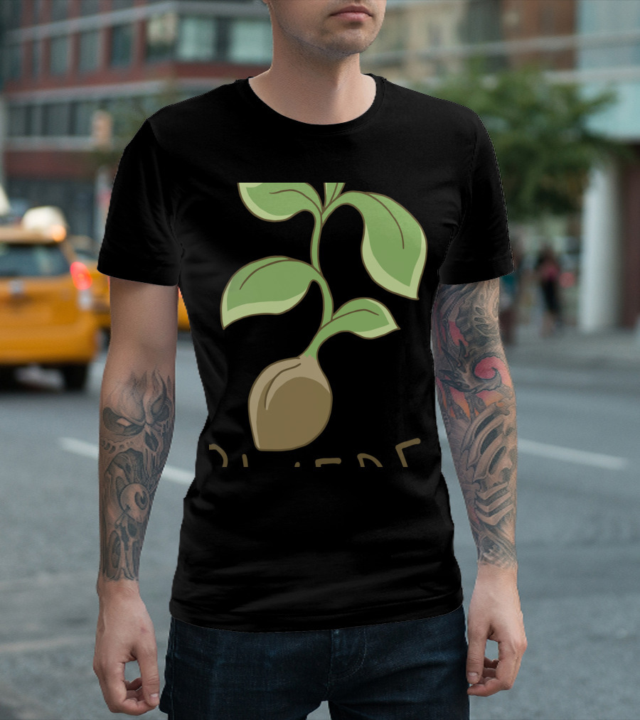 Plant Powered M8 Sprouting Seedling Veggie T-Shirt