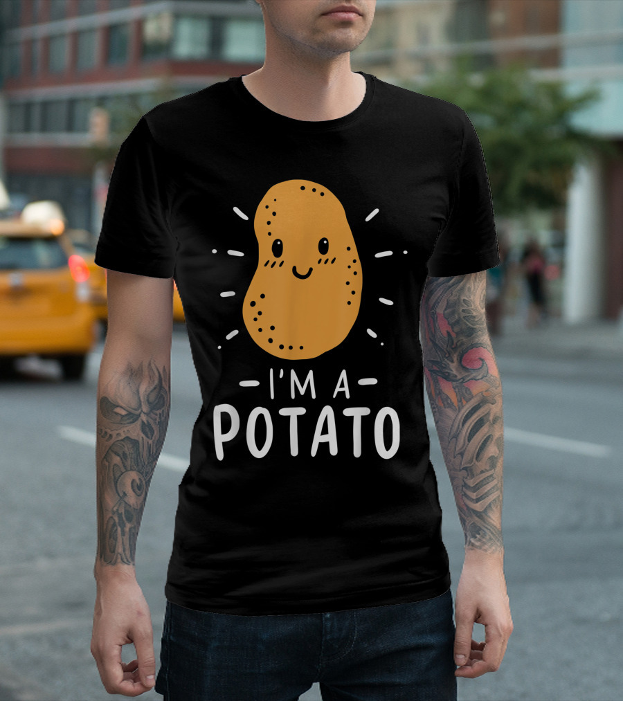 I'm a Potato Lazy Costume Halloween Vegan Kawaii T-Shirt