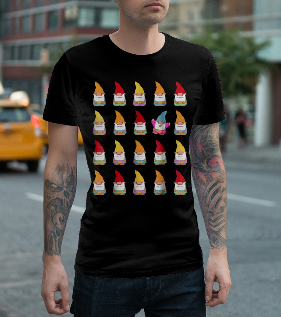 Stand Out Cute Gnome Gardening T-Shirt