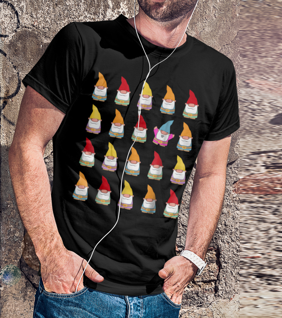 Stand Out Cute Gnome Gardening T-Shirt