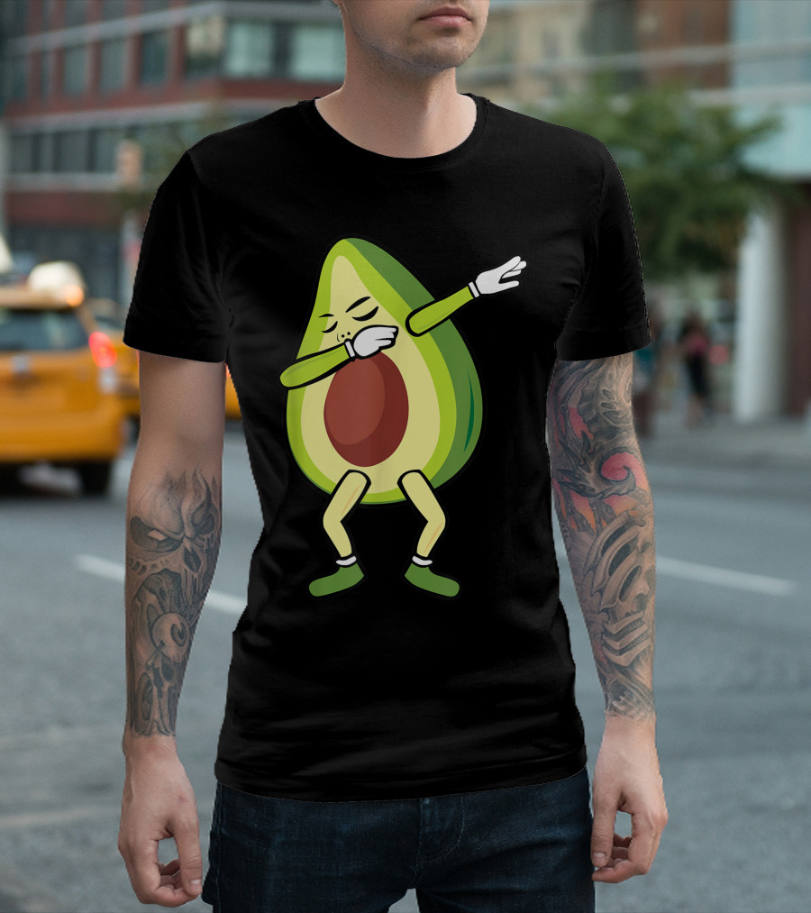 Dabbing Avocado Green Plant Food Lover Dance T-Shirt