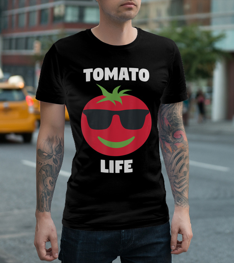 Tomato Life Sunglasses Cool Tomato For Vegetarians T-Shirt
