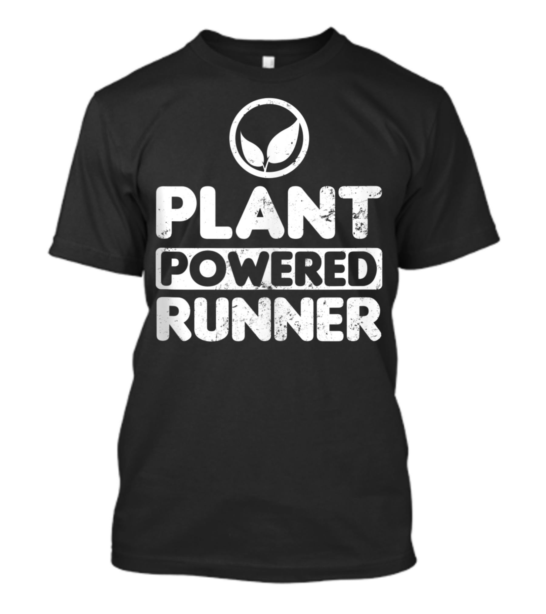 Vegan Athlete Plant Powered Runner Leaf T-Shirt