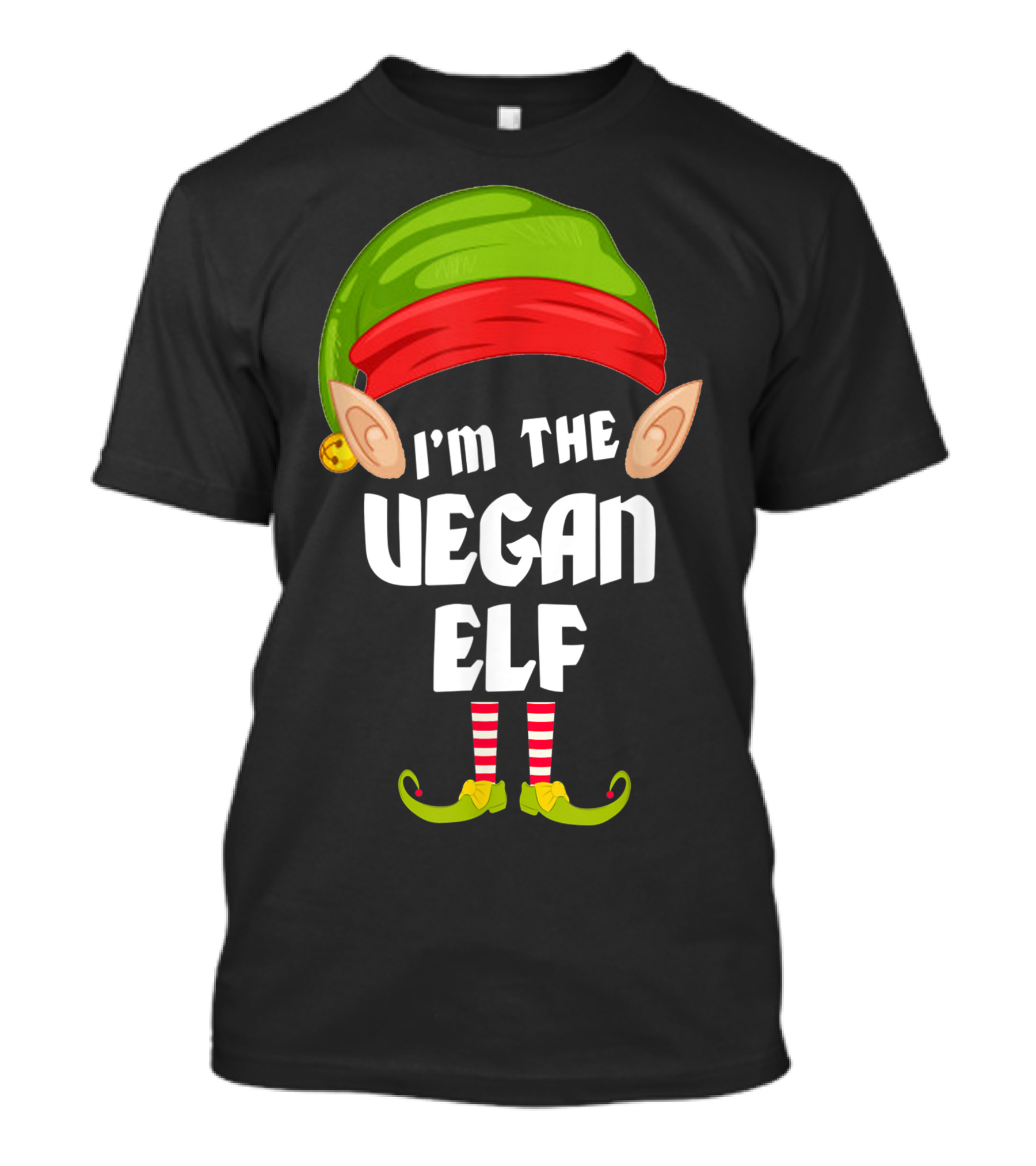 I'm The Vegan Elf Family Holiday Matching Group T-Shirt