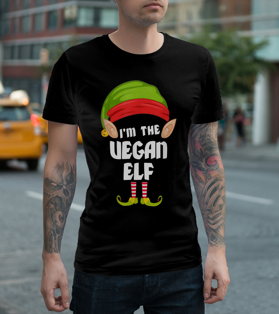 I'm The Vegan Elf Family Holiday Matching Group T-Shirt