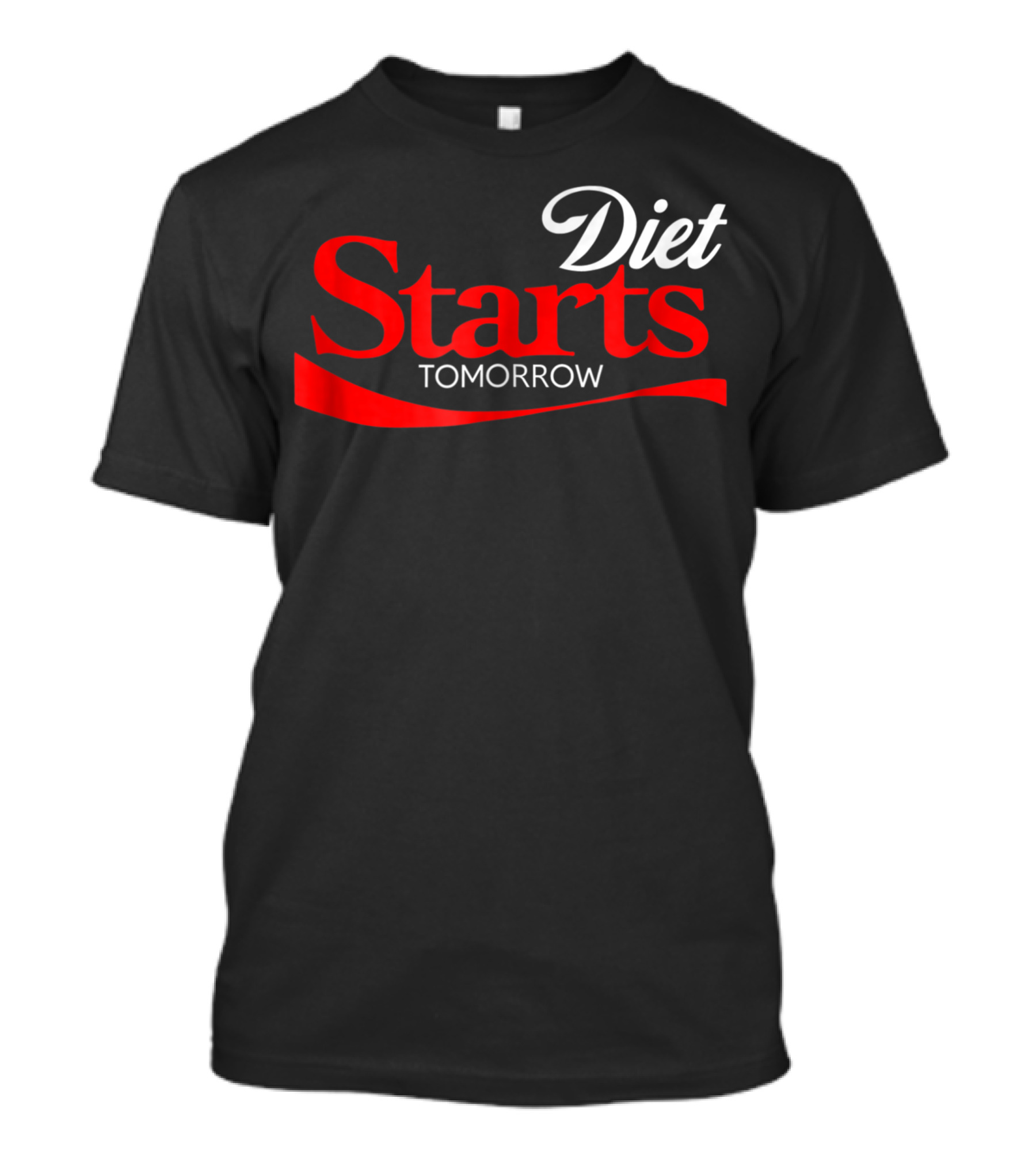Coca-Cola Parody Diet Starts Tomorrow Keto Paleo Vegan T-Shirt