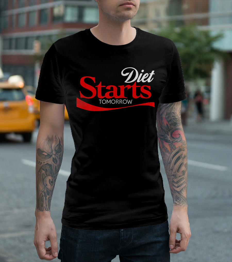 Diet Starts Tomorrow Keto Paleo Vegan T-Shirt