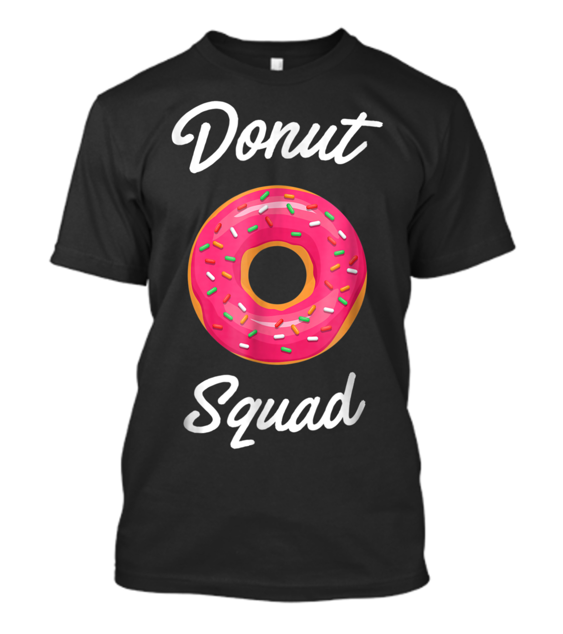 Donut Squad Pink Frosted Sprinkle Donut T-Shirt