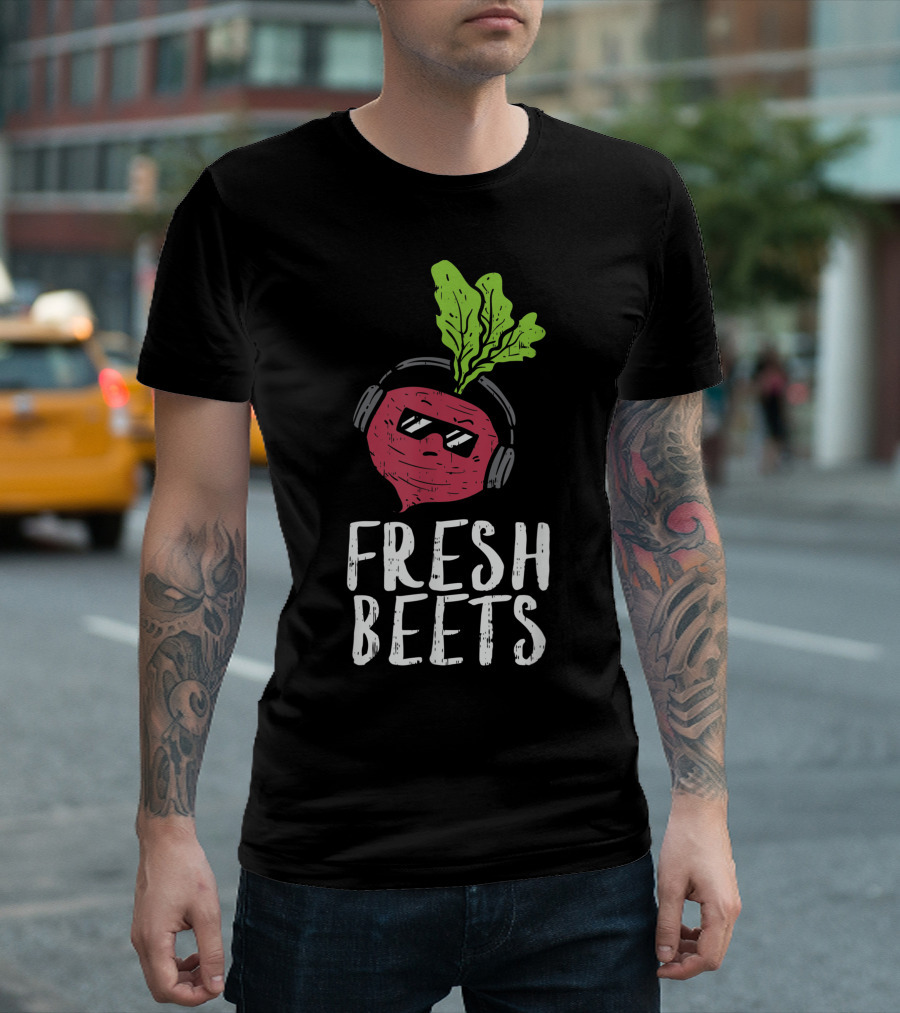 Fresh Beets Cool Vegetable Farmers Market Local Farm Food T-Shirt
