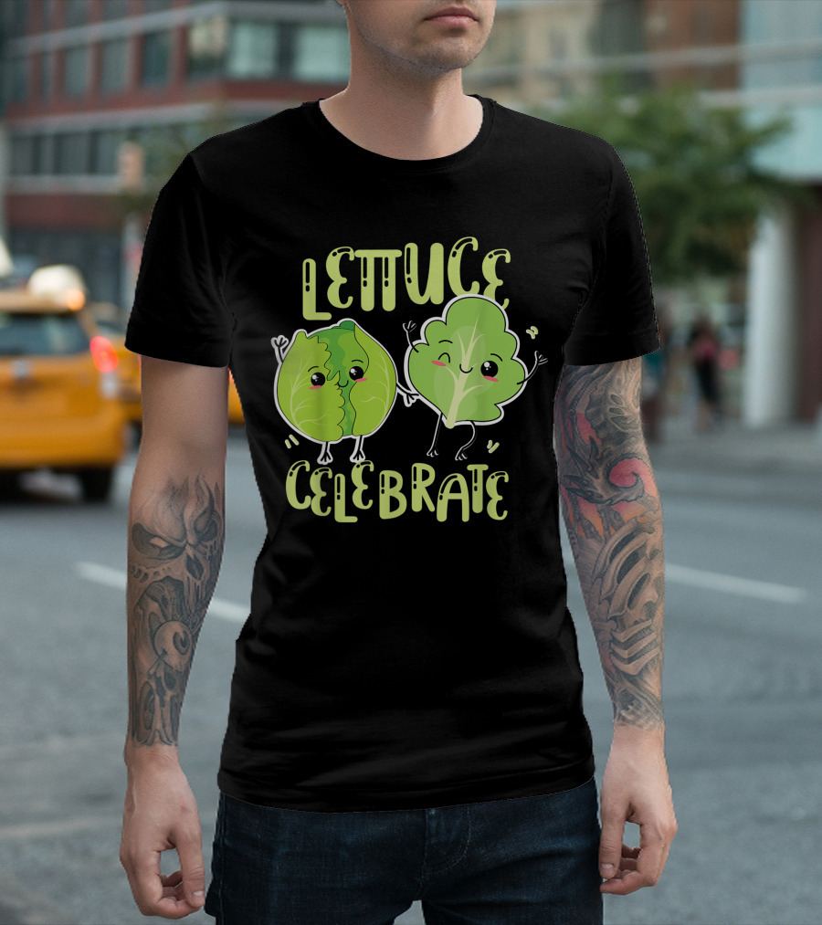 Lettuce Celebrate Gardening Cooking Herb Pun T-Shirt