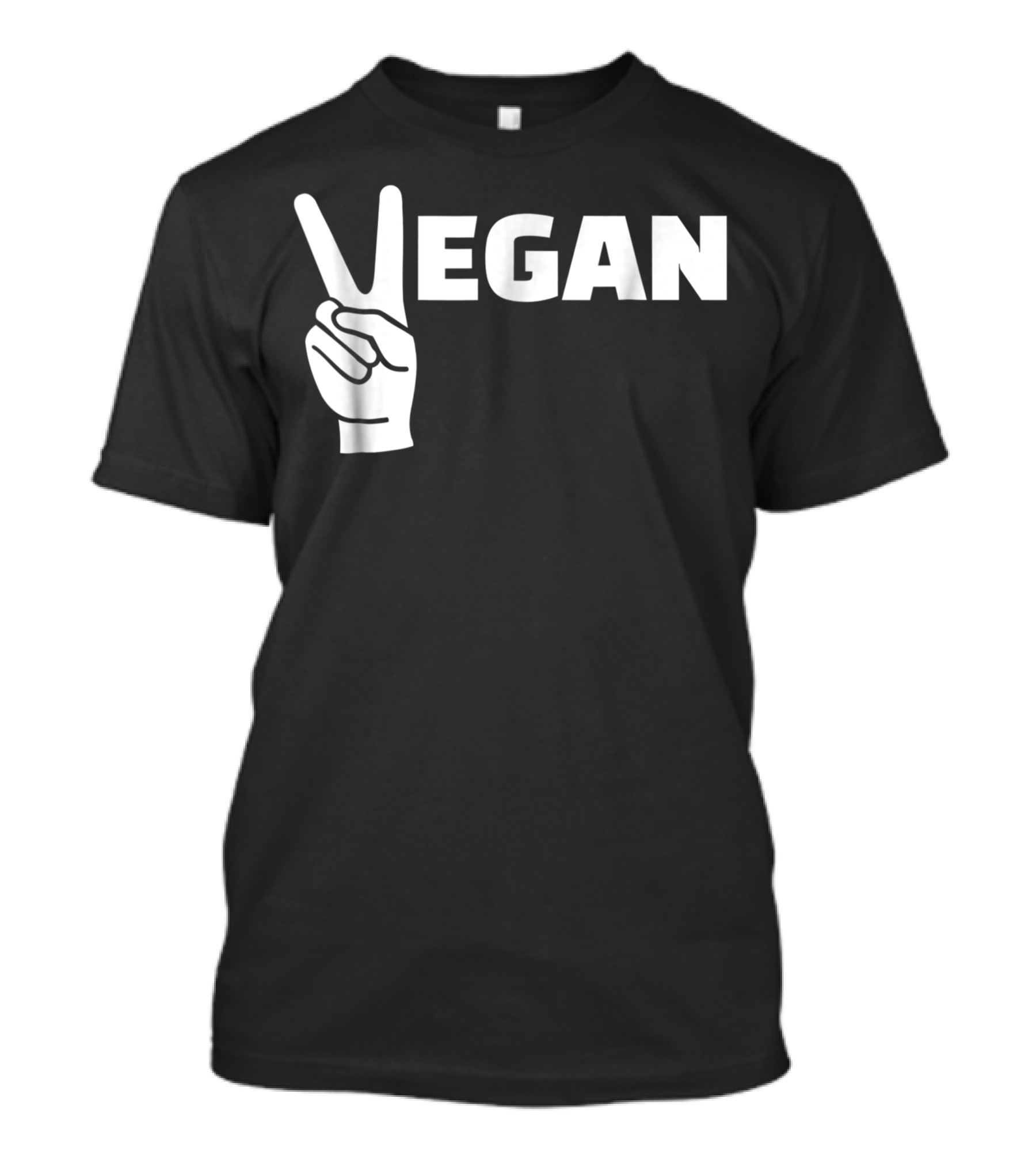 Vegan Hand Peace Sign T-Shirt