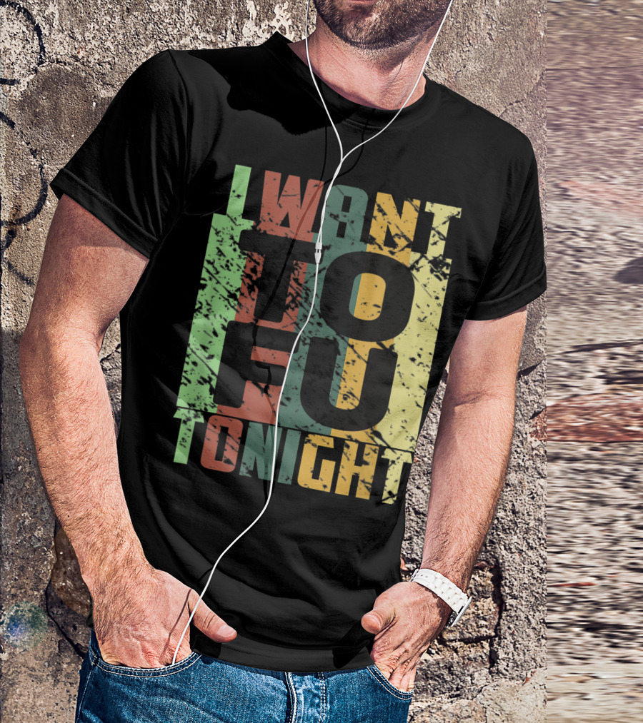 I Want Tofu Tonight Vegan Trendy T-Shirt