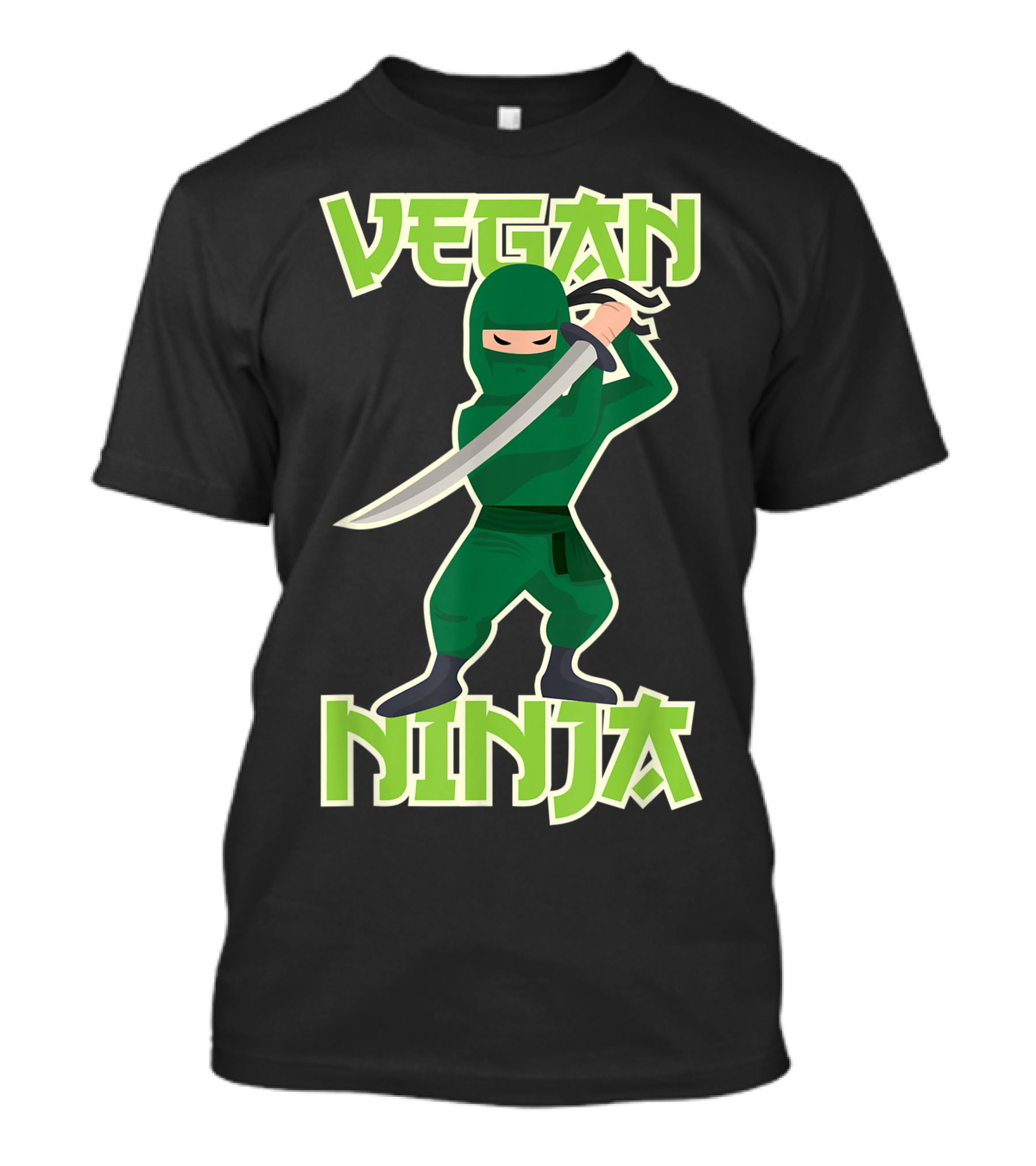 Vegan Ninja Veggie Lover Warrior T-Shirt
