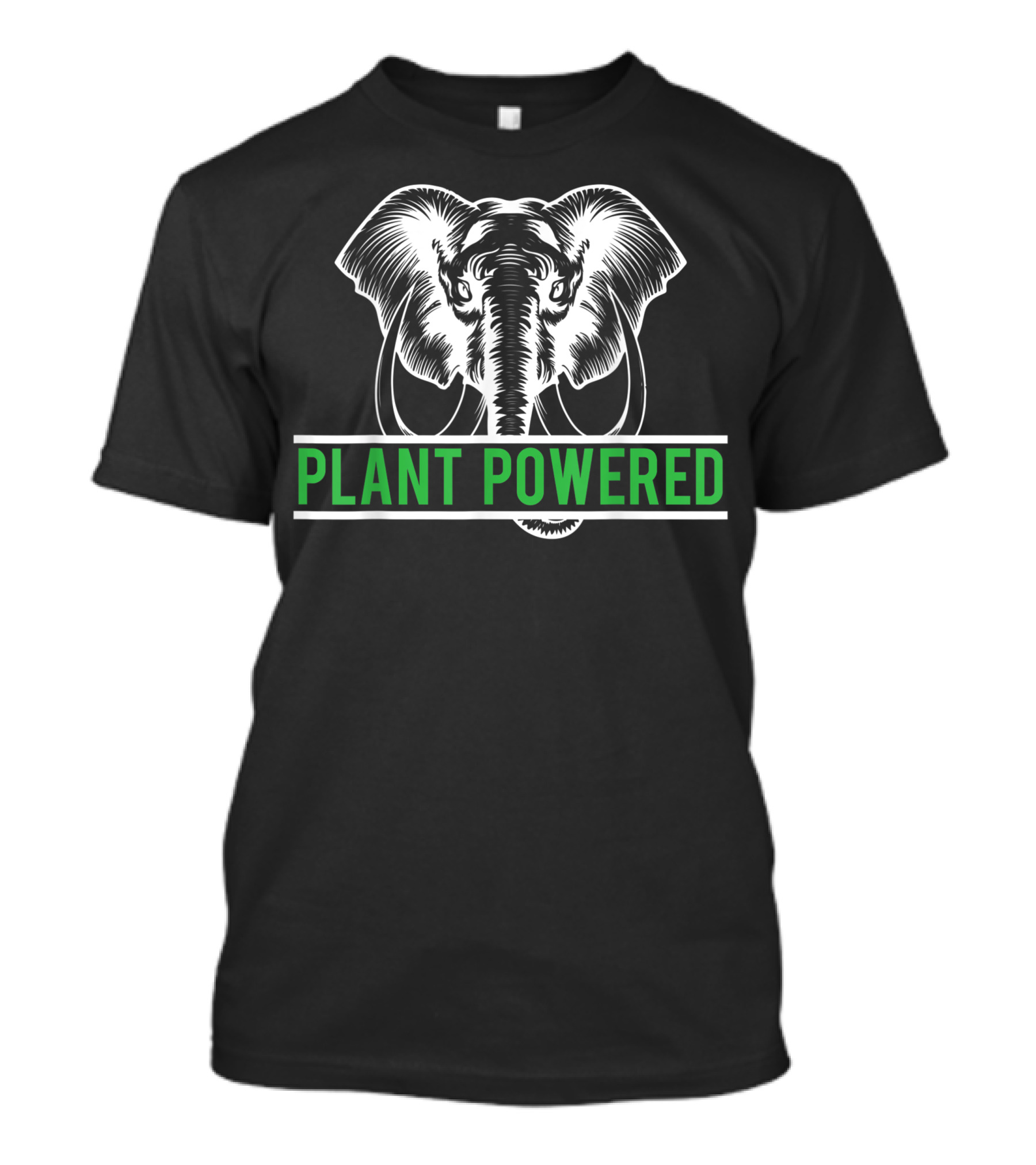 Plant Powered Vegan Workout Elephant Strength Beasts T-Shirt