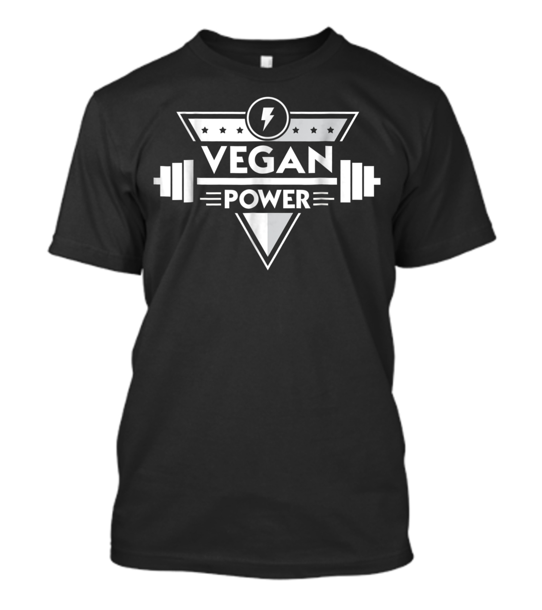 Vegan Power Workout Bodybuilding Strength T-Shirt