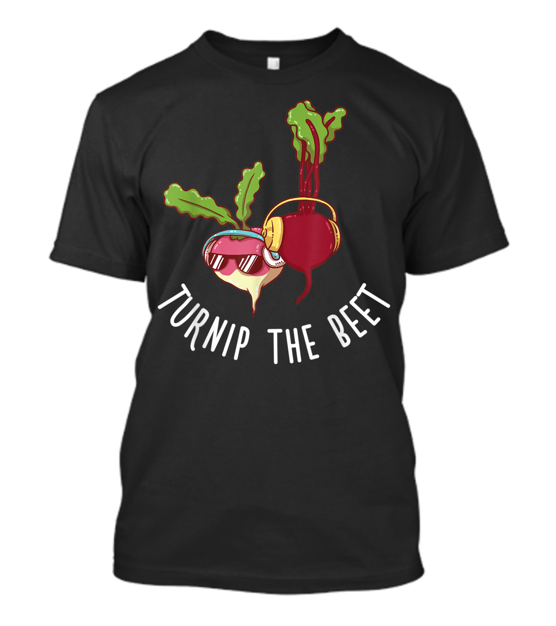Turnip The Beet Vegan Stylish Cool Vegetable DJ Plant T-Shirt