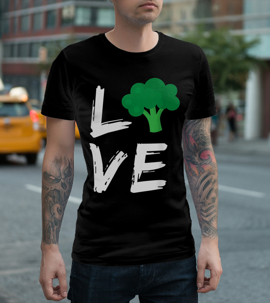 Love Broccoli Vegan Vegetarian Gardeners T-Shirt
